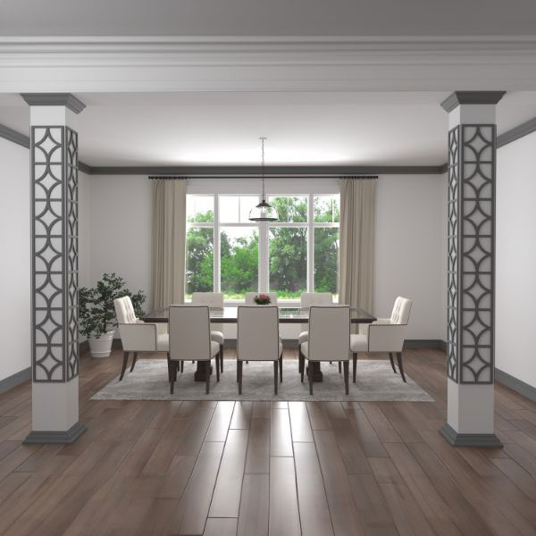 Fretwork Detailed Columns | Unique & Stylish Columns Unlike Any Other